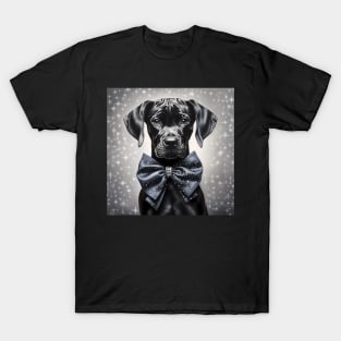 Sparkling Black Great Dane T-Shirt